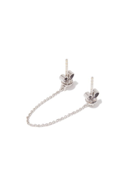 Baguette Chain Diamond Single Stud Earring